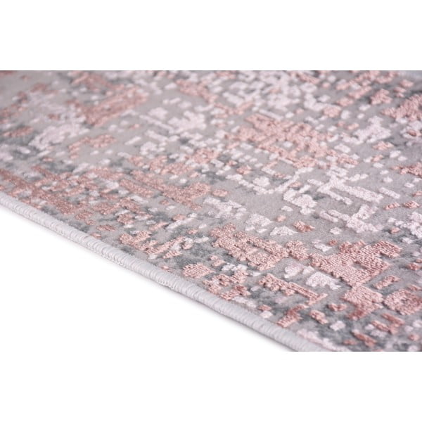 Różowo-szare bawełniane dywaniki na schody zestaw 16 szt. 25x65 cm Milano Pembe – Vitaus-image-3