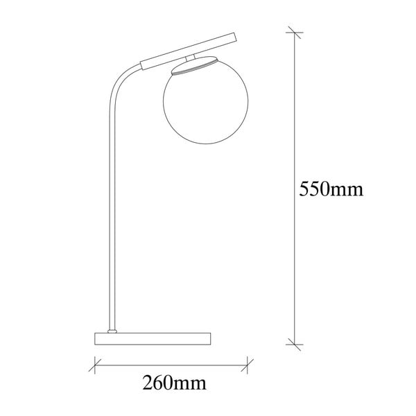 Czarna metalowa lampa stołowa Opviq lights Nona-image-2