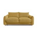 Żółta rozkładana sofa 214 cm Ernest – Bobochic Paris