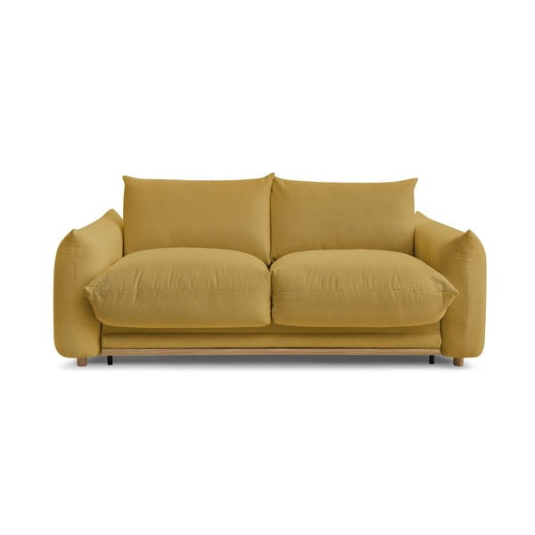 Żółta rozkładana sofa 234 cm Ernest – Bobochic Paris