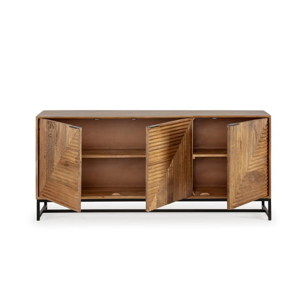 Komoda z litego drewna mango w naturalnym kolorze 170x79x40 cm Nereida – MOME-image-3