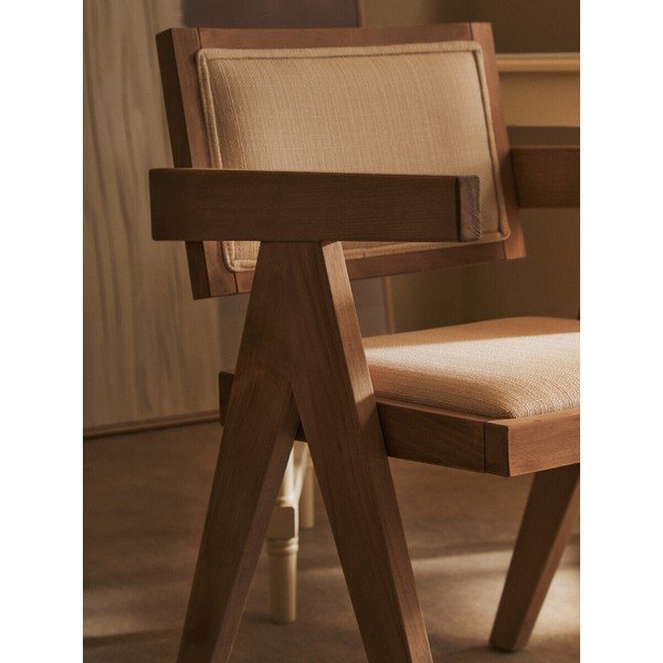 Tapicerowane krzesło w naturalnym kolorze Cebu – Premier Housewares-image-4