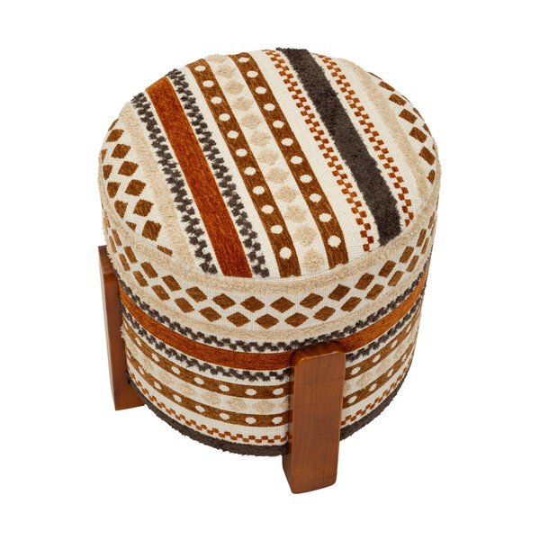Brązowy/beżowy puf Ethnic  – Mauro Ferretti-image-2