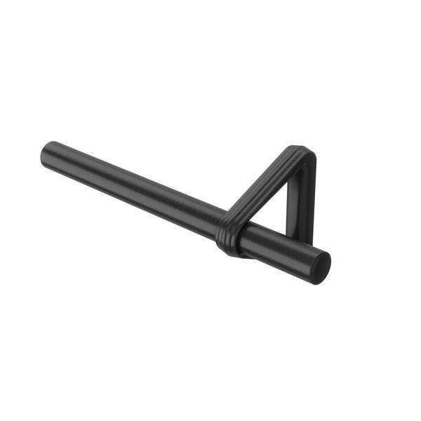 Stalowy regulowany karnisz w kolorze matowej czerni 107 - 305 cm Trinity – Umbra