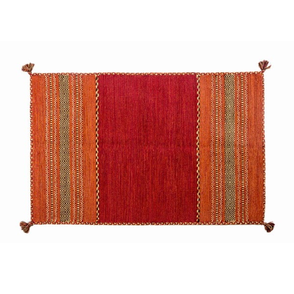 Czerwony dywan ręcznie tkany Navaei & Co Kilim Tribal 606, 170x110 cm
