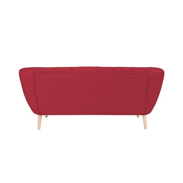 Czerwona sofa 3-osobowa Micadoni Home Vincente-image-4