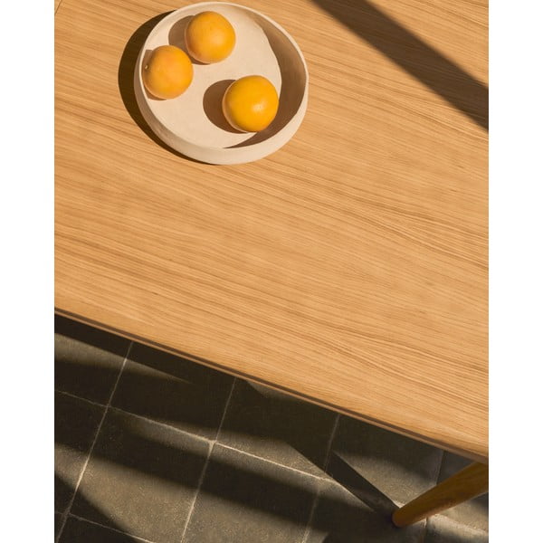 Rozkładany stół z dodatkowym blatem w dekorze dębu 90x200 cm Lenon – Kave Home-image-3