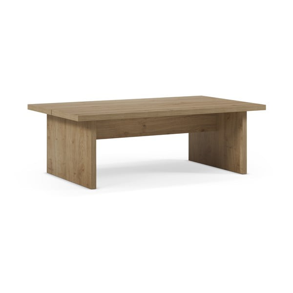 Stolik z blatem w dekorze dębu w naturalnym kolorze 70x120 cm Loana – Marckeric