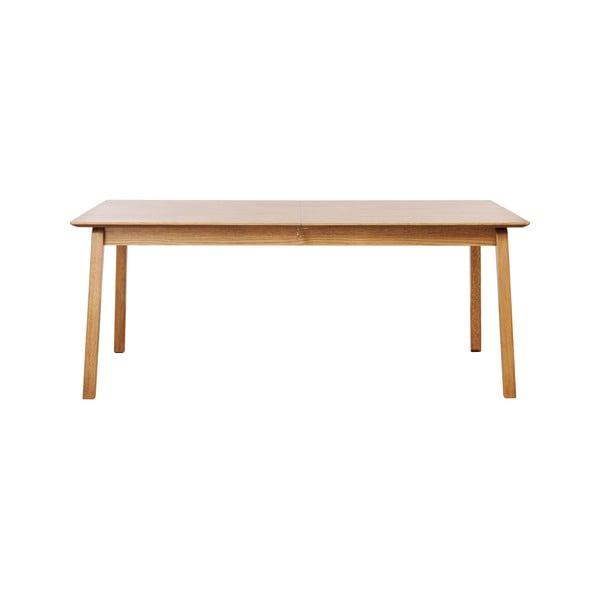 Rozkładany stół z blatem w dekorze dębu 95x190 cm Bari – Unique Furniture