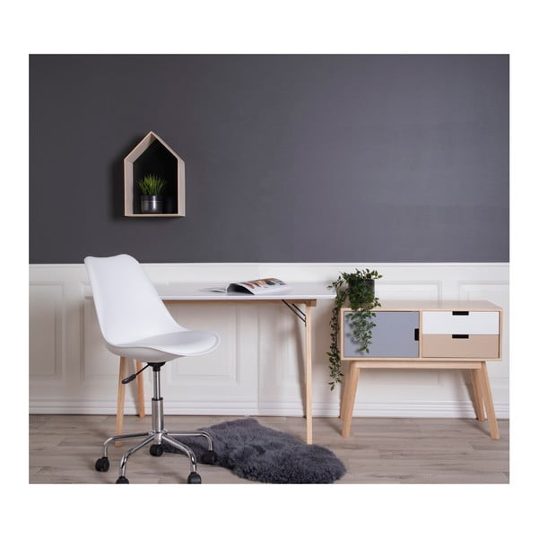 Białe krzesło biurowe House Nordic Stavanger-image-4