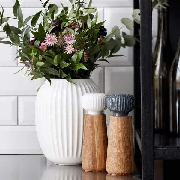 Biały kamionkowy wazon Kähler Design Hammershoi, wys. 20 cm-image-2