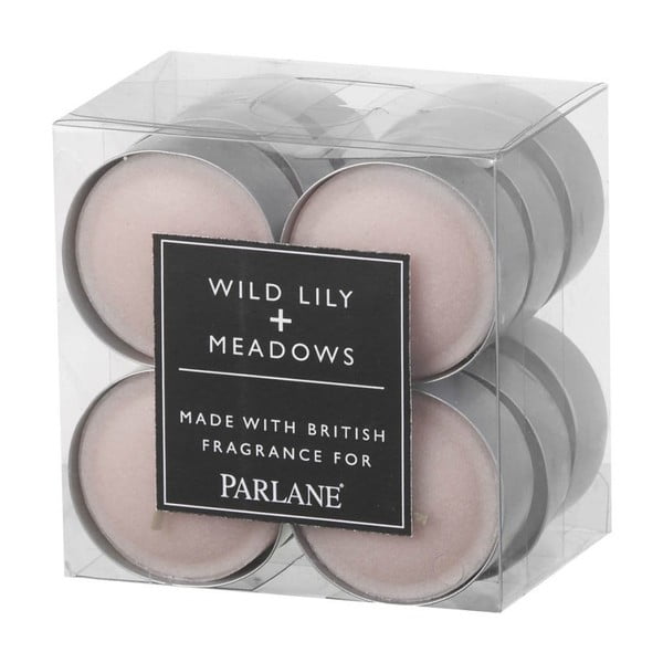 Zestaw 12 świeczek tealight Parlane Wild Lily & Meadows
