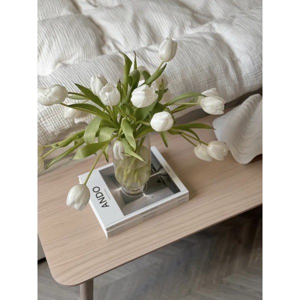 Naturalna ławka z drewna dębowego Rowico Yumi-image-3