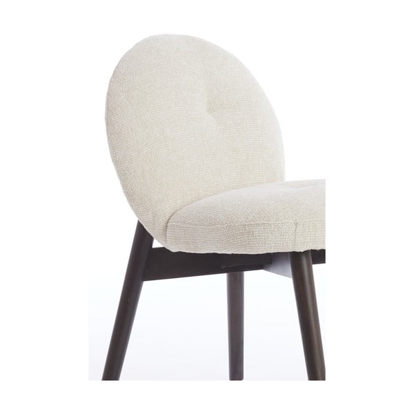 Kremowe tapicerowane fotele jadalniane zestaw 2 szt. Sinosa – Light & Living-image-2