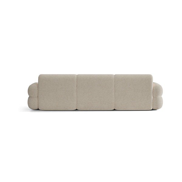 Kremowa sofa z tkaniny szenilowej 305 cm Neo – Micadoni -image-4