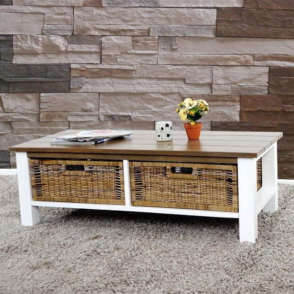 Biały stolik Mendler Shabby-image-1