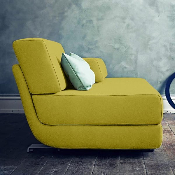 Żółta rozkładana sofa Softline Lounge-image-1
