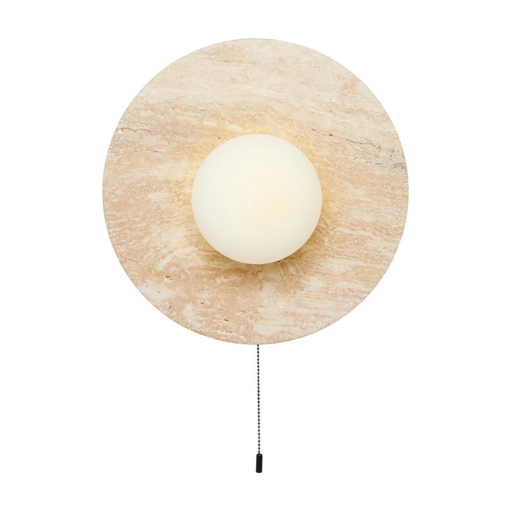 Beżowy kamienny kinkiet ø 12 cm Hilde – Opviq lights