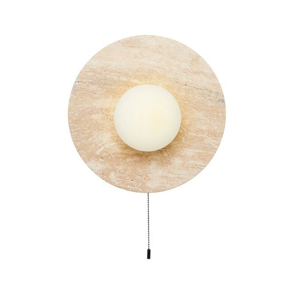 Beżowy kamienny kinkiet ø 12 cm Hilde – Opviq lights