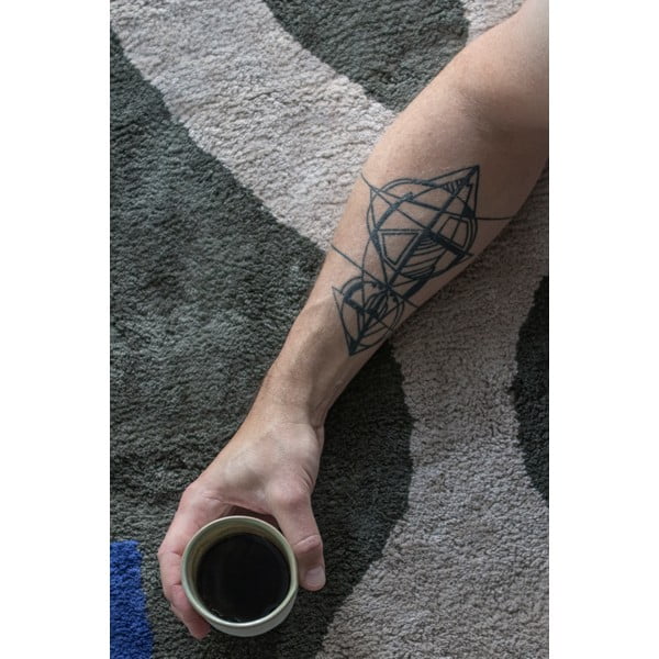 Ciemnozielony bawełniany dywan odpowiedni do prania 50x80 cm Figura – Mette Ditmer Denmark-image-2