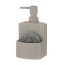 Szary dozownik do mydła z żywicy polimerowej 250 ml Essentials – Ladelle