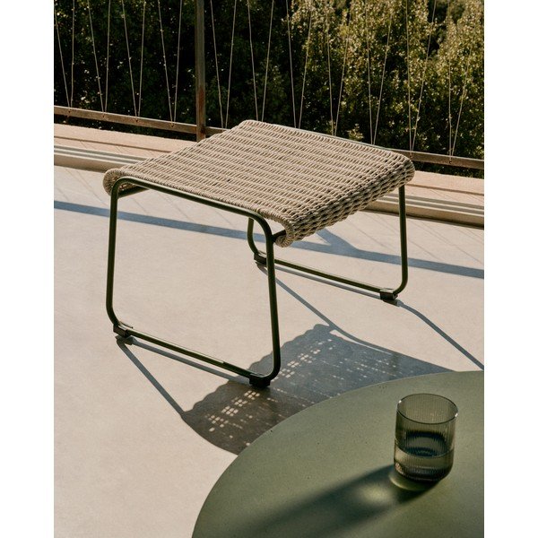 Szarozielony podnóżek ogrodowy Maurina – Kave Home-image-4