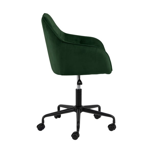 Zielone krzesło biurowe z aksamitnym obiciem Actona Brooke-image-3