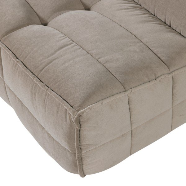 Szarobrązowa aksamitna sofa 204 cm Cluster – vtwonen-image-1