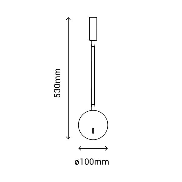 Biały kinkiet SULION Leo, wys. 53 cm-image-2