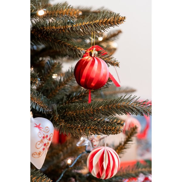 Zestaw 3 białych szklanych bombek w kształcie serca Ego Decor-image-2