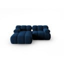 Niebieska aksamitna sofa 191 cm Bellis – Micadoni Home