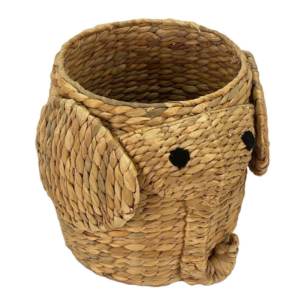 Dziecięcy kosz na zabawki z hiacyntu wodnego w naturalnym kolorze ø 30x35 cm Elephant – Compactor (zdjęcie 8)
