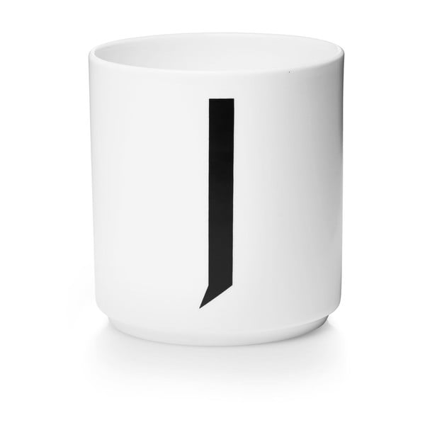Biały porcelanowy kubek Design Letters Personal J
