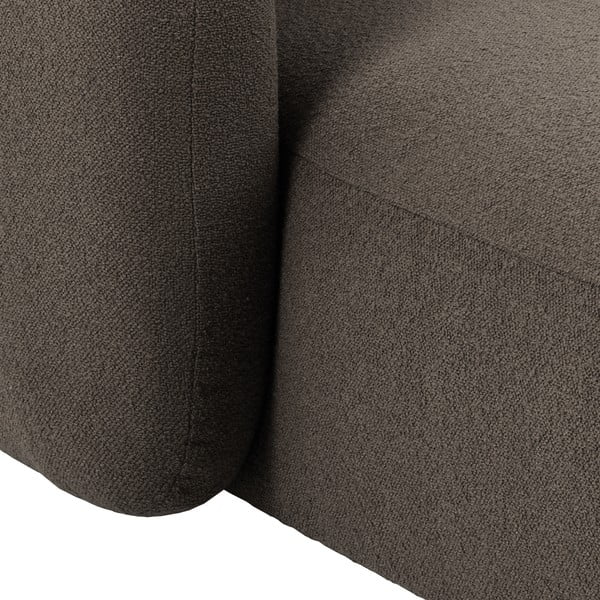 Szary/brązowy narożnik z materiału bouclé (prawostronny) Imola – Bonami Selection-image-4