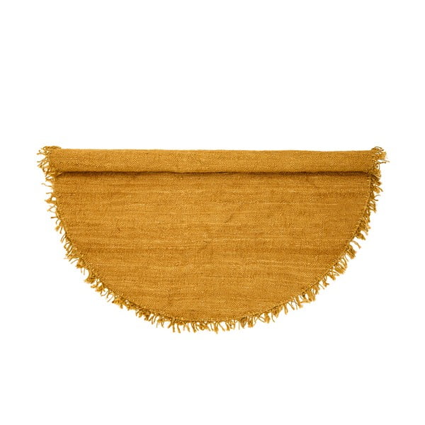 Żółty dywan z juty Bloomingville Sun, ⌀ 150 cm-image-2