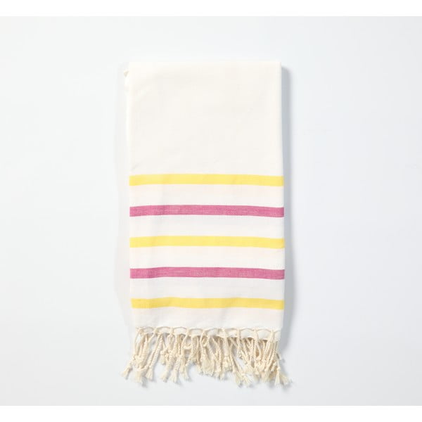 Ręcznik hammam z ręcznie tkanej bawełny ZFK Fabian, 170x100 cm