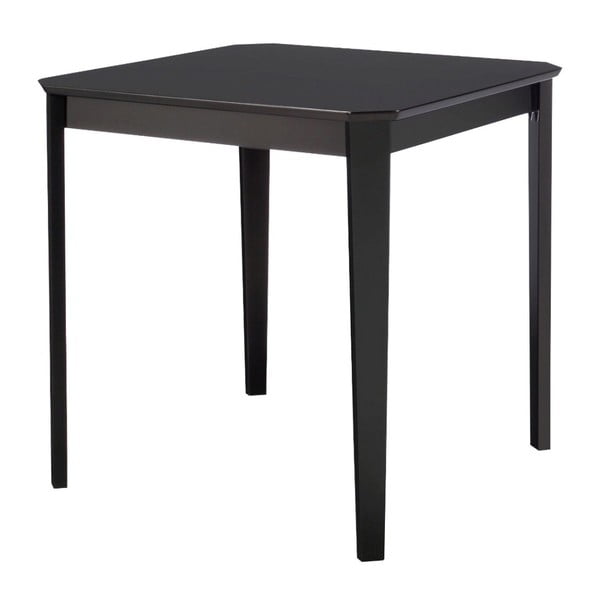 Czarny stół 13Casa Kaos, 75x75 cm
