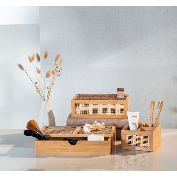 Bambusowy organizer łazienkowy Wenko Allegre, 28x6 cm-image-1