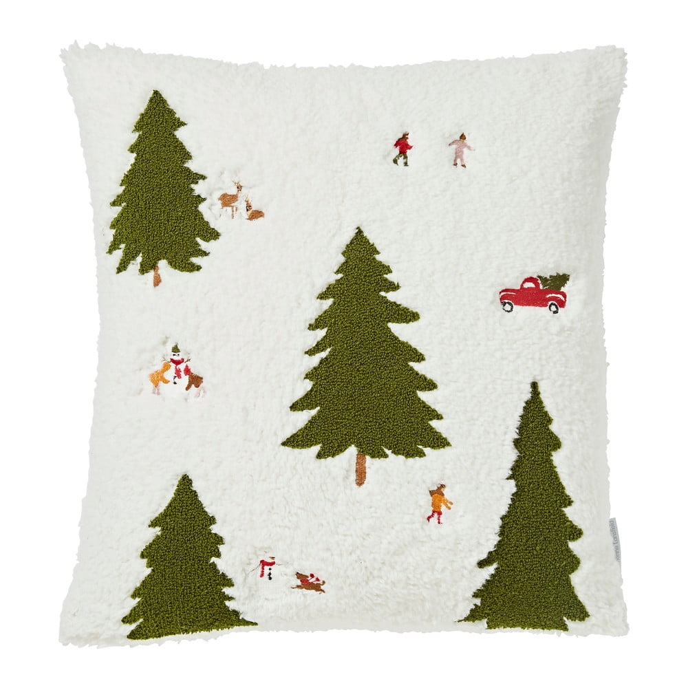 Poduszka dekoracyjna ze świątecznym motywem z materiału bouclé 45x45 cm Christmas Tree – Catherine Lansfield