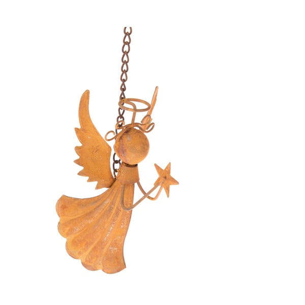 Wiszący metalowy anioł Dakls, wys. 10,5 cm