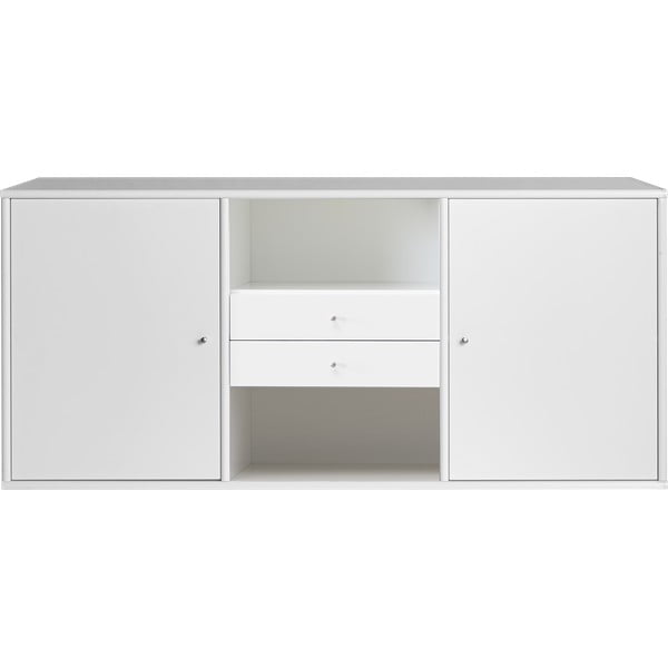 Biała niska komoda 133x61 cm Mistral – Hammel Furniture