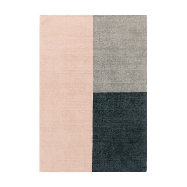 Różowo-szary dywan Asiatic Carpets Blox, 200x300 cm