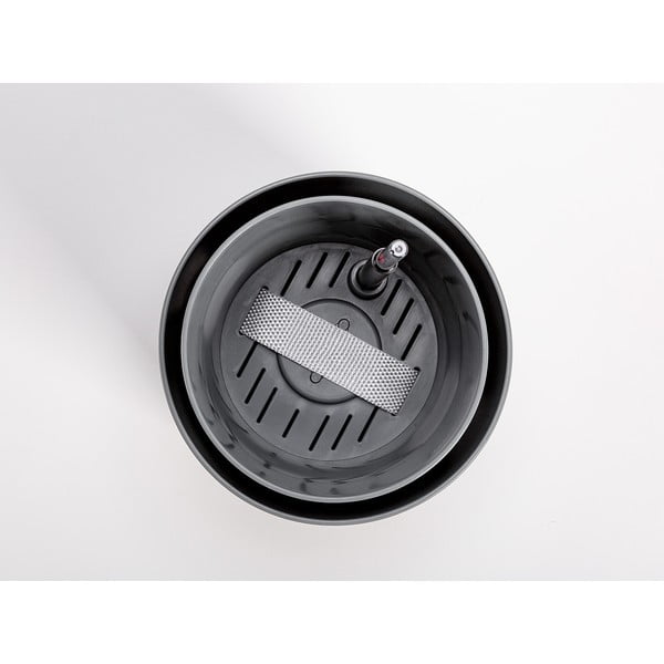 Szara doniczka z systemem nawadniania Plastia Tolita, ø 19 cm-image-1