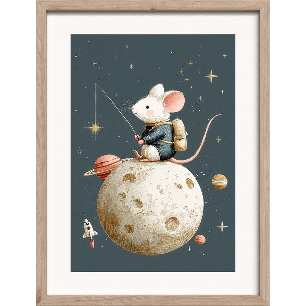 Obrazek dziecięcy 30x40 cm Astro Mouse – Styler