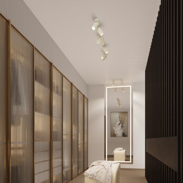 Kremowa lampa punktowa 6,5x81 cm Gleam – Sollux-image-1