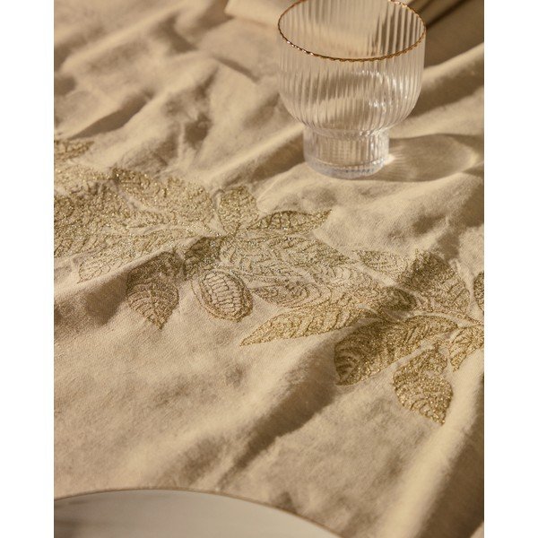 Obrus z mieszanki lnu 150x250 cm Oreti – Kave Home-image-2