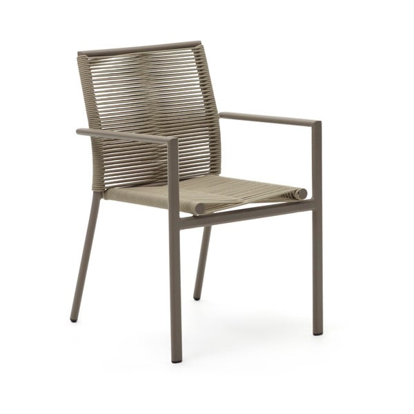 Beżowe metalowe krzesło ogrodowe Culip – Kave Home