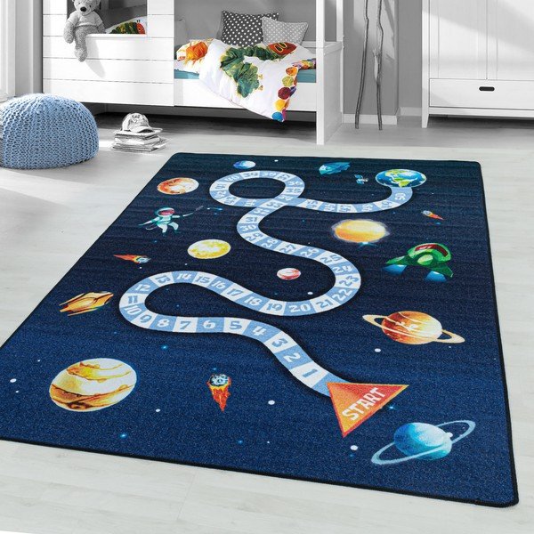 Ciemnoniebieski dywan dziecięcy 100x150 cm Play Space – Ayyildiz Carpets-image-1