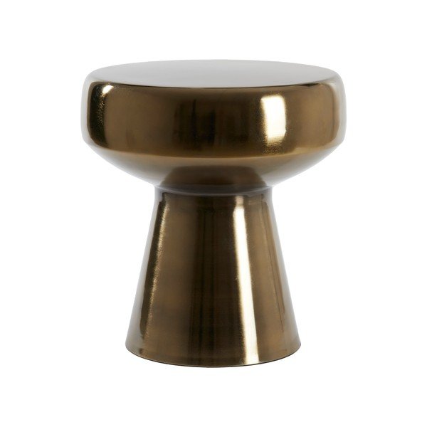Metalowy okrągły stolik ø 38 cm Dakwa – Light & Living