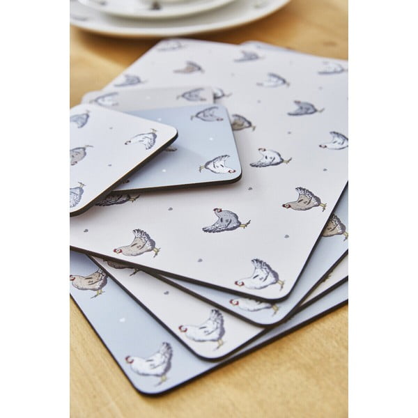 Zestaw 4 korkowych mat stołowych Cooksmart ® Farmer, 29x21 cm-image-1